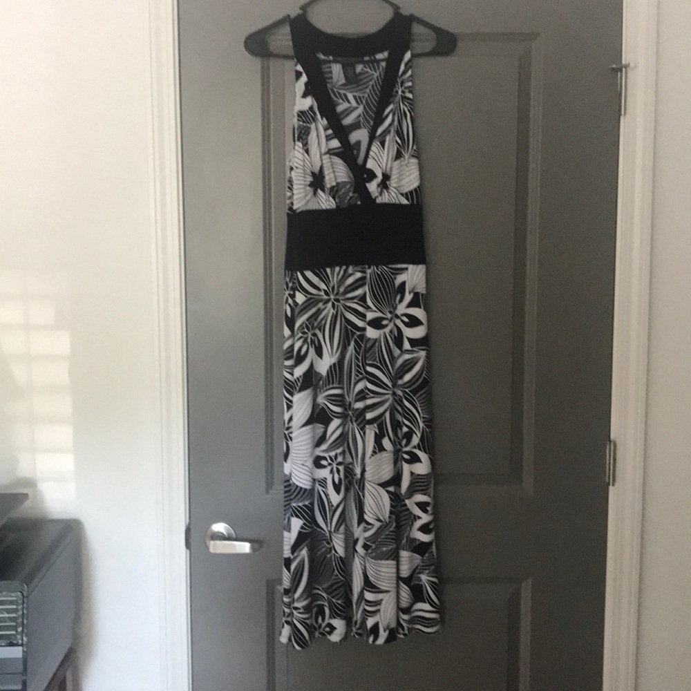 Black and White Floral Sundress